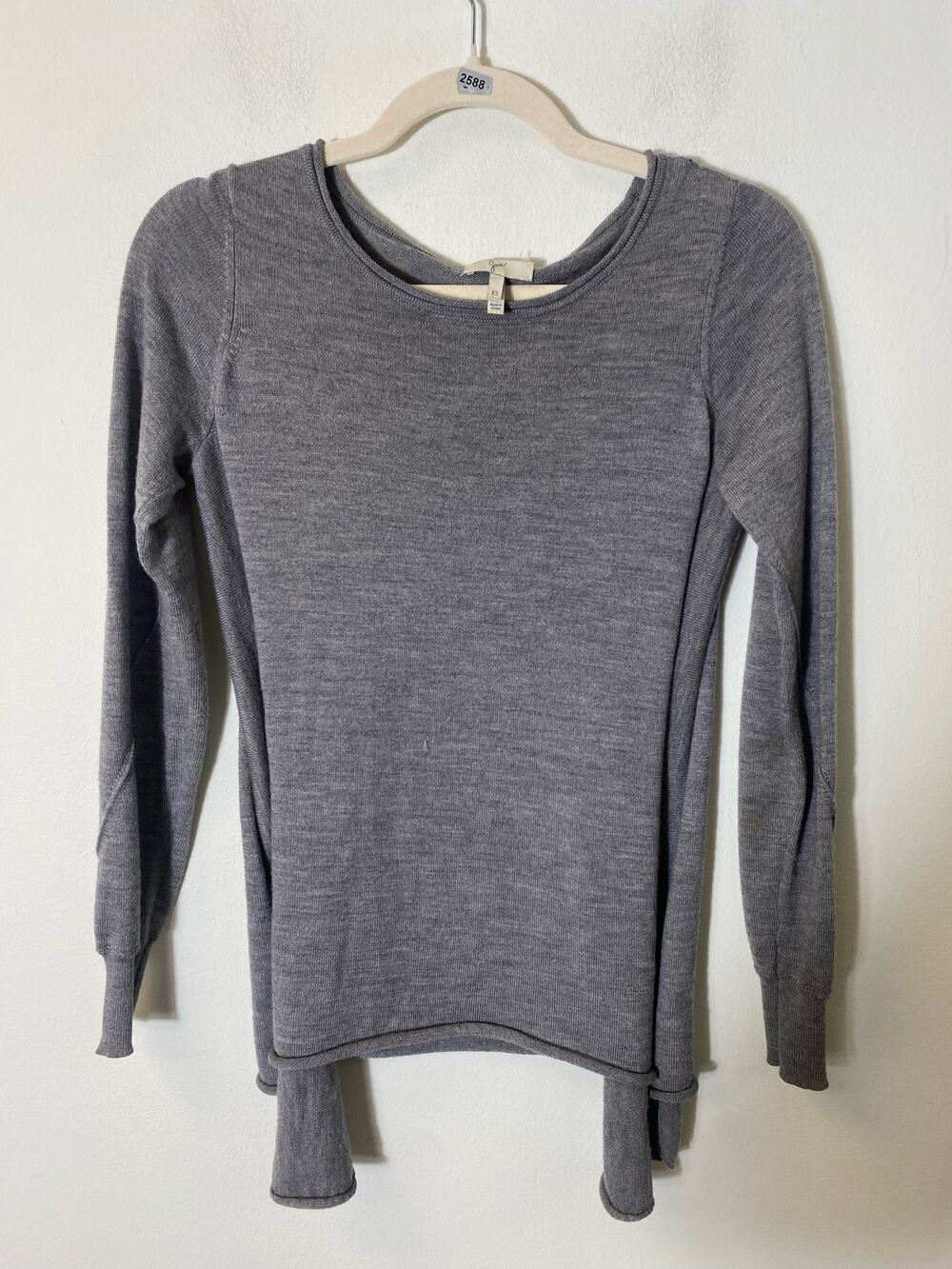 Joie Gray Long Sleeve Sweater Shirt Sz XS